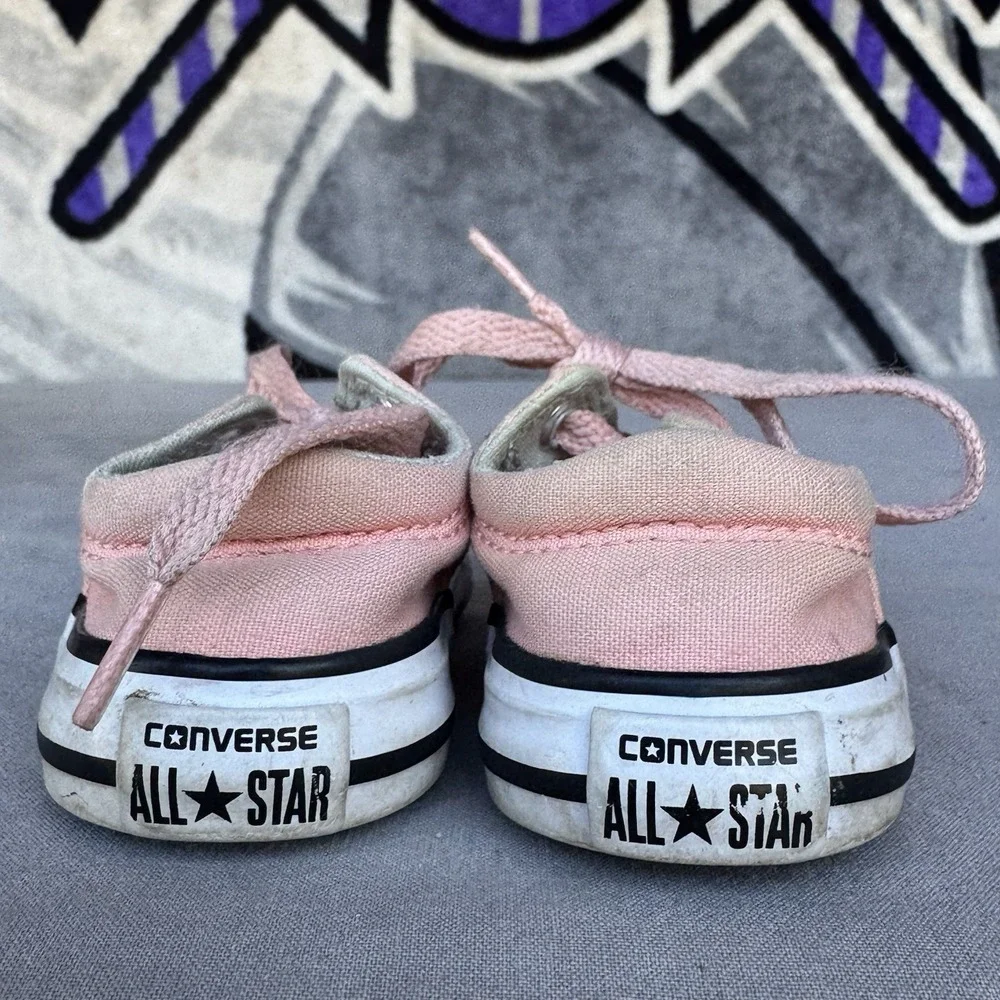 Size 4c - Converse Chuck Taylor All Star Low Top Infant Pink Toddler Baby Kids